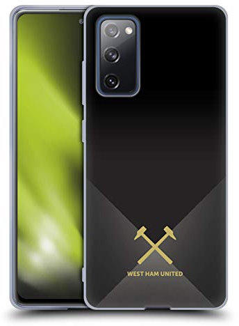Head Case Designs Officially Licensed West Ham United FC Black & Gold Hammer Marque Kit Soft Gel Case Compatible With Samsung Galaxy S20 FE / 5G