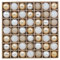 Valery Madelyn White Gold Shatterproof Christmas Baubles for Tree Decoration, 49pcs 3cm Ornaments