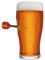Darts Beer Glass, Made in the UK, 20oz Pint Glass with Real Dart Embedded, Unique Darts Gift for Men, Fathers Day Present