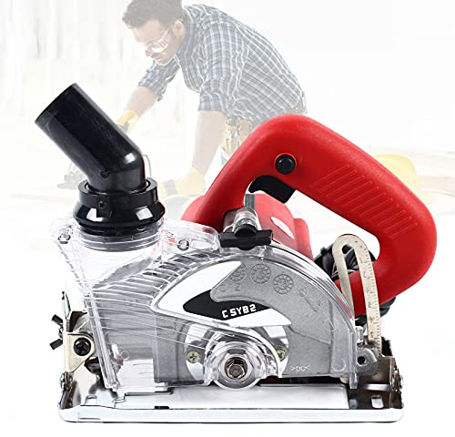 Sega circolare a mano elettrica professionale da tavolo 1800 W ideale per tagli in legno, metallo morbido(orientabile da 0 a 45° e profondità di taglio: 41 mm, lama per sega circolare: 125 mm)