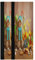 Lot de 2 housses de poignée de porte de réfrigérateur en bois pour décorations de Noël pour appareils de cuisine en bois
