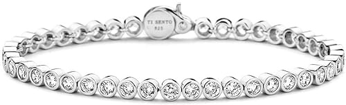 TISENTO Pulseira Prata 925 Armband (11,02 g) - Tam. L 2842ZI/L Marke, Einheitsgröße, Nicht-Edelmetall, Kein Edelstein