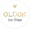 Glück im Glas Aufkleber im 24er Set, 8 verschiedene Farben (Gold-Weiß, Matt)