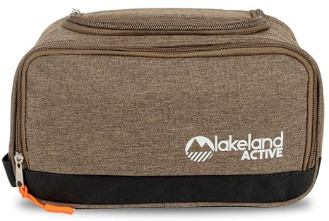 Lakeland Active Gosforth Premium Hanging Travel Toiletry Bag - Khaki