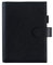 Moterm Leder Cover für Stalogy B6 - mit Rückentasche, Stiftschleife und Kartensteckplätze (Kiesel-Schwarz)