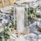 Ginger Ray Glass Candle Holder Decoration including Wooden Base for Weddings & Parties