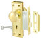 newliplace Mortise Lock Set for Interior Door, Antique Door Knobs Gold Door Knob with Lock and Key, Vintage Mortise Keyed Lock Set