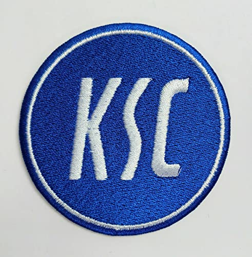 2stk FC KSC Aufnäher Patch Football Fussball Soccer Club Iron on bügelbild aufbügler Badge