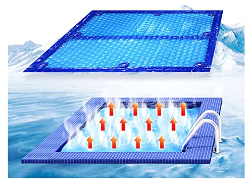 Solarplane 16mil Dick Pool-Thermodecke Staubdichte Protektor-Abdeckung, Heavy-Duty Rechteck Schwimmende Solarabdeckungen Für Swimmingpools Im Freien, 2 3 4 5 6 7 8 9 10 12 M Groß ( Size : 3.66m x 8m(1