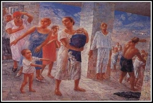 Ein tödlich verwundeter Brigand stillt seinen Durst Gemälde von Eugene Delacroix Diamant-Malset für Erwachsene, Diamantkunst, 5D-Malset mit Diamanten, DIY-Malset, Malen nach Zahlen,