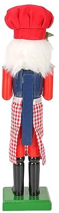 Oshhni Adorno de Cascanueces de Madera de 36cm, Decoración Navideña, Diseño de Escena Decorativa, Accesorios, Muñeca, Figuras de Cascanueces, Estatua de Sold, Cocinero, Individual