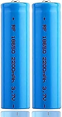 Batteria Ricaricabile Ad Alta Capacità 2200mAh Batteria Agli Ioni Di Litio Da 3,7 V Ad Alta Capacità Icr 1200 Lunga Durata Per Torcia A LED,2 Pz