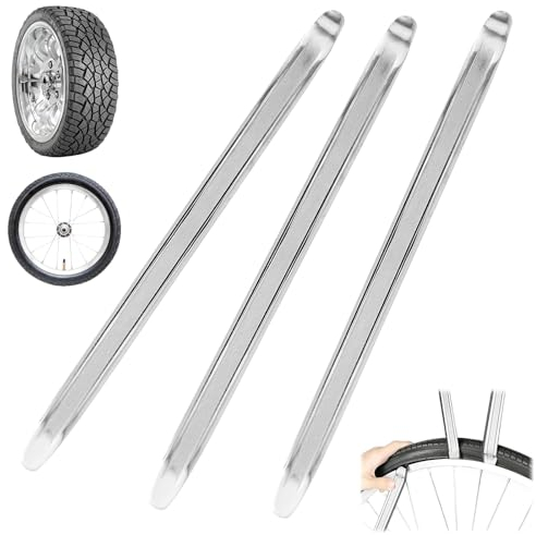 30cm Demonte Pneu pour Moto, Voiture, Trottinette, VéLo, 3 Pièces Démonte-Pneu en Métal pour Changement de Pneu, Demonte Pneu Manuel Trottinette électrique,Outils de Levier de Pneus