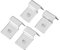 Aquarium Glasabdeckungs Clip, Aquarium Glasabdeckungshalterung, Aquarium Abdeckungshalterung, 4 Stück Edelstahl Aquarium Stützhalterung, Aquarium Glasabdeckungs Clip (5 mm (4