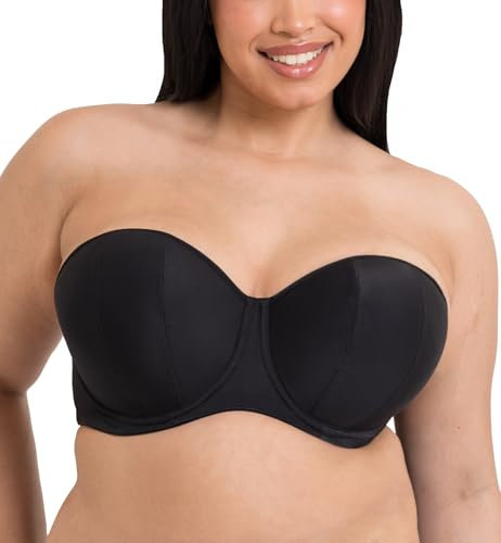 Curvy Kate Womens Luxe Strapless Bra, Jet Black, 32E UK