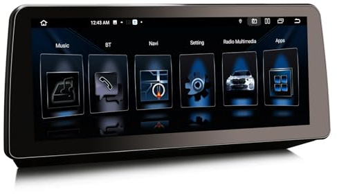 GONFEN 12,3 Zoll DAB+ Autoradio 8-Kern Android 13 mit GPS Navi für BMW 3er E90 E91 E92 E93 mit CCC System CarPlay Android Auto 8GB RAM 128GB ROM Bluetooth Idrive OEM Radio SWC WiFi DSP IPS Bildschirm