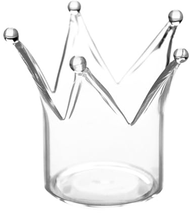 CHILDWEET Kronenkerzenhalter Glas 3Er Set Teelichthalter Krone Für Wohnzimmer Küche Und Couchtisch Wiederverwendbare Home Kerzenhalter Deko Für Romantische Abende Und Weihnachtsdeko
