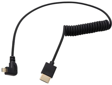 HangTon Cavo Micro HDMI a Full HDMI 4K 8K60p per Canon R6 R6II R5C R5 R8 Sony ZVE-10 A7C A7RIV A7RIII A7S2 Lumix S5 S9 GH4 fotocamera ATOMOS Ninja V Ultra SmallHD Cine Indie 5 7 Monitor, tipo A D 50cm
