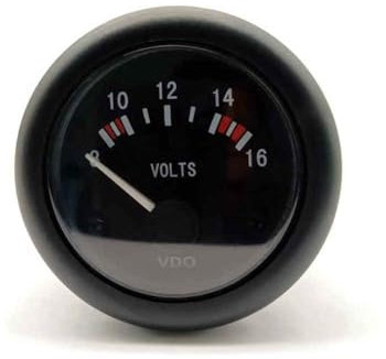 52mm VDO Voltage/Oil Pressure/Temperature Guage Meter 12V/24V Optional,Volts 12V