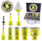 SANLEETEK Foret Diamant Carrelage Kit - Scie Cloche Diamantée 10 pièces (6/6/8/20/25/35/50mm+35mm Mèches Chanfrein+115 Disque Diamant X+Adaptateur) pour Carrelage Céramique Porcelaine Marbre Granit