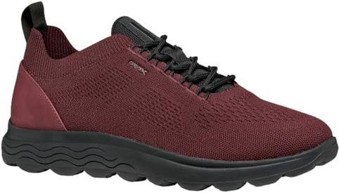 Geox Herren U SPHERICA Sneaker, Red, 42 EU