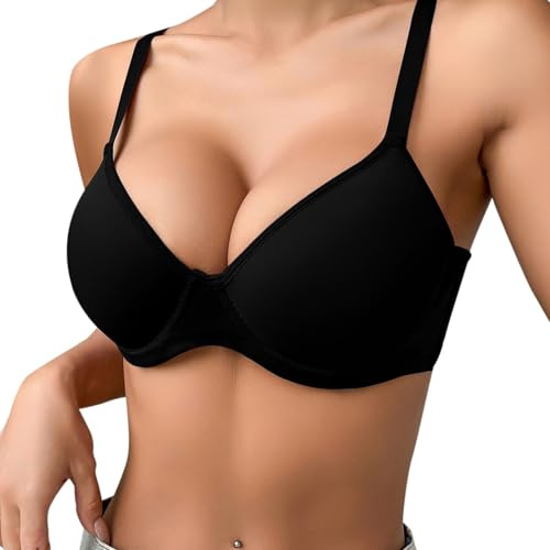 2 Sizes Bigger Boost Bra Super maximise Push Up Thick Padded Bombshell VS add 2 Cups Assets Full Effect