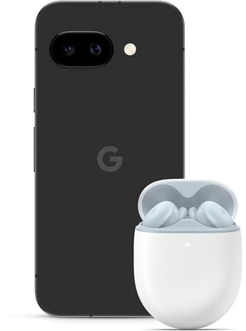 Google Pixel 9a – Unlocked Android Smartphone with AI Camera, All-day Battery and Powerful Security – Obsidian, 128GB + Pixel Buds A-Series