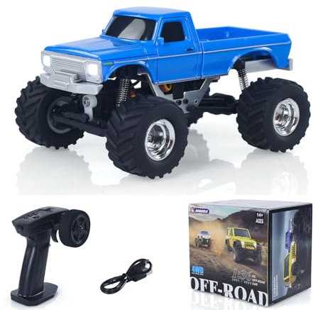 wheelfun JABAILE 3602 1/36 4WD 2.4G Radio Controlled Off Road Vehicles Mini Crawler Car Lipo Battery Lights RTR RC Toys Model Gift Hobby Model