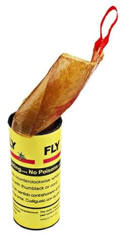 Fly Insect Catcher Paper Sticky Glue Bug Trap Killer Strong Roll Tape Strip, 8 Stück