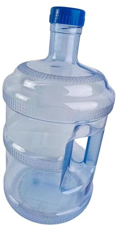 F Fityle Bouteille d'eau Ronde épaisse et réutilisable de 7,5 L de qualité Alimentaire, idéale pour Le Camping, la Conduite, Les Pique-niques, Le Camping