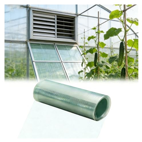 Feuille en Polycarbonate, Feuille Solide en Fibre de Verre de 0.8mm Plaque Polycarbonate pour Serre Jardin, Serres, Garages, Pare-Soleil, Treillis(0.8x6m)