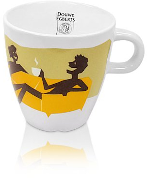 Tasse Design Douwe Egberts, Tasse à Café, 25 cl, Jaune