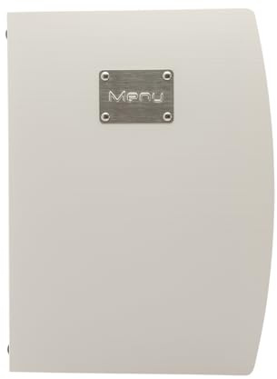 Securit MC-RCA4-WT Speisekarten-Mappe Rio Menu, DIN A4, Weiá | Robuste Verarbeitung - Für Cafés, Bars, Restaurants