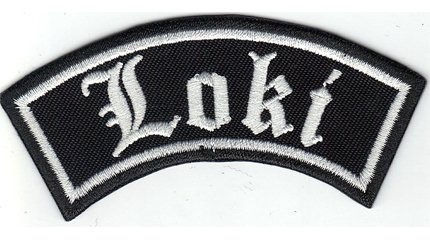 Loki, Wikinger Biker Rider Rankpatch Odin Thor Northmen Walhalla Aufnäher Patch