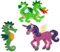 Hama Happy Price Toys Stiftplatte Set 61 (305 Drache, 313 Seepferd, 315 Einhorn) im Blister Beutel