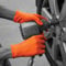 Bodyguards GL2001 Finite Orange HD Nitrile Gloves, 7/Small, Orange (Pack of 100)