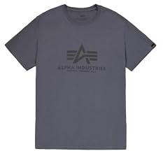 Alpha Industries Basic T-Shirt T-Shirt für Herren Greyblack/Black