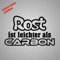 Aufkleber rost ist Leichter als Carbon Sticker Decal Folie Tuning (schwarz)