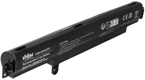 vhbw Batterie Compatible avec ASUS VivoBook R103BA-DF091B, X102B, X102BA, X102BA-1A, X102BA-1B Ordinateur Portable Notebook (2200mAh, 11,25V, Li-ION)