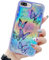 LCHULLE for iPhone 7 Plus iPhone 8 Plus Case,Cute Girls Women Iridescent Butterfly Design Laser Bling Glitter Stars Soft TPU Bumper Protective Cover for iPhone 7 Plus/8 Plus-Purple