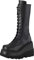 Stivali Donna Moda Scarpe con Zeppa Multicolore con Cerniera (38,Nero)