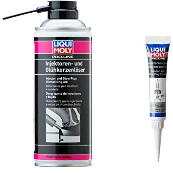 ILODA Original LIQUI Moly Glühkerzenlöser 3379 + Glüh Kerzen Fett 3381 Glühkerze Löser