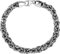 Charmsy Sterling Silver Jewellery Antique Light-Weight Classic Fusion wear Byzantine Link Chain Flexible and Stylish Bangle Design Byzantine Link Chain Bracelet for Women and Teen|8 Inches