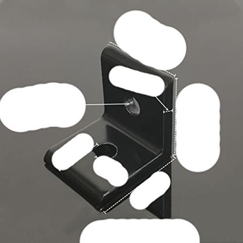 1 pz Angolo di Montaggio Angolo di Alluminio L 2020 3030 4040 6060 8080 Nero Staffe Connettore Per Connettore Profilo In Alluminio Router di CNC-3030 2 fori
