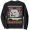 Meme Couples 2 Damen Pullover Yelling at a Cat Ugly Christmas Sweater Sweatshirt