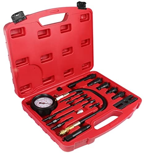 HSEAMALL Dieselmotor-Kompressionstester,TDI CDI Cylinder Pressure Diagnosis Tool,Auto Car Tractor Diesel Engine Testing Gauge Manometer Kit