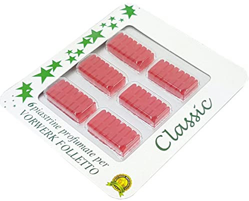 Gecasa Profumino per Aspirapolvere Universale e Folletto vk135 vk136 vk140 vk150 vk200 vk201 vk220 (Fragola)