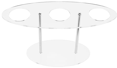 HEMOTON Eistüte Halter Ständer Eistütenhalter Ice Cream Stand Acryl Eiswaffelhalter Pommestüten Halterung Eiswaffelständer Dessert Display Halter für Eiswaffel Popcorn Kegel