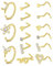 Mayhoop 18G Nasenpiercing Nasenringe Creolen Nasenstecker für Nasenpiercing Chirurgenstahl Gold Nostril Piercing Schmuck für Damen Herren 15St