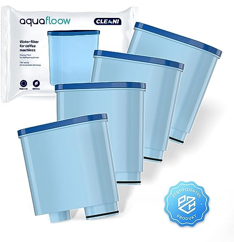 Aquafloow Filtro de agua compatible con Philips AquaClean CA6903/10 CA6903/22 CA6903 filtro de cal, cartucho de filtro Aqua Clean para cafeteras Philips, 4 unidades